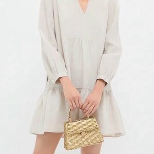 Stone Linen Palmerston Dress